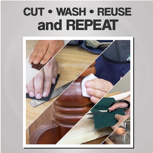 Non-Woven Surface Prep Sanding Set - Assorted 6" x 9" Hand Pads (10 Pack) and 5" Orbital Sander Discs (16 Pack)