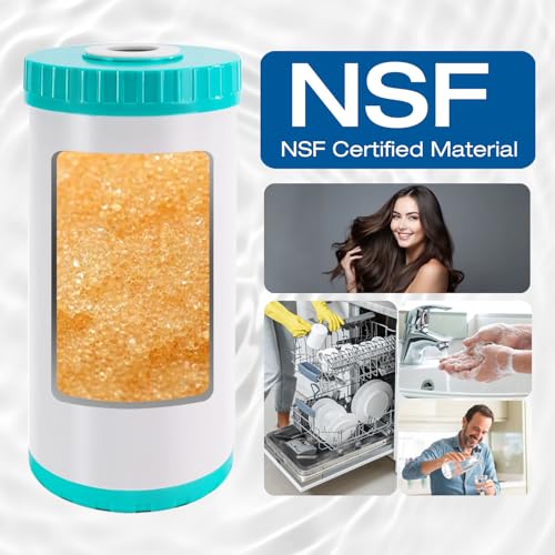 H&G Lifestyles Whole House Water Softener Filter Cartridge Replacement, Calcium Inhibitor Water Filter, Anti-Scale Filter, Fits Any Standard 10" x 4.5" Water Filter System 45,000 Gallons