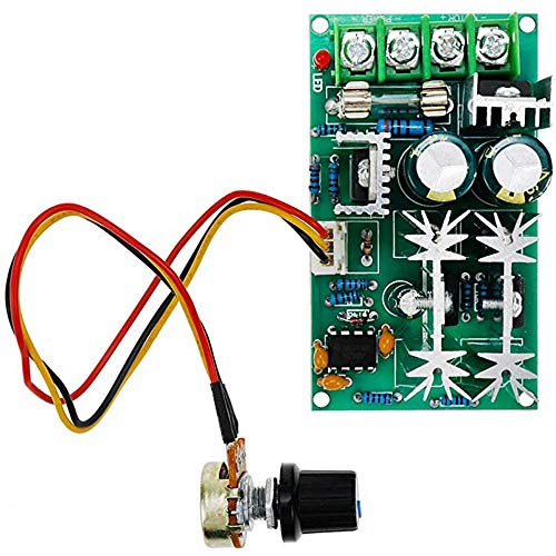 PWM DC Motor Speed Controller 12V 24V 36V 48V High Performance Drive Module, Adjustable Electronic Speed Controller PWM for 20A Ultra Small LED Dimmer