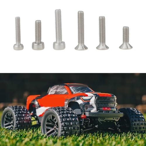 SING F LTD 108pcs Hex Socket Screw Washer Kit Compatible with Arrma 1/18 Granite Typhon Mojave Grom