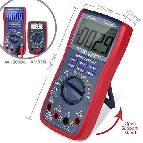 AstroAI Digital Multimeter Volt Meter 4000 Count and 6000 Count Bundle