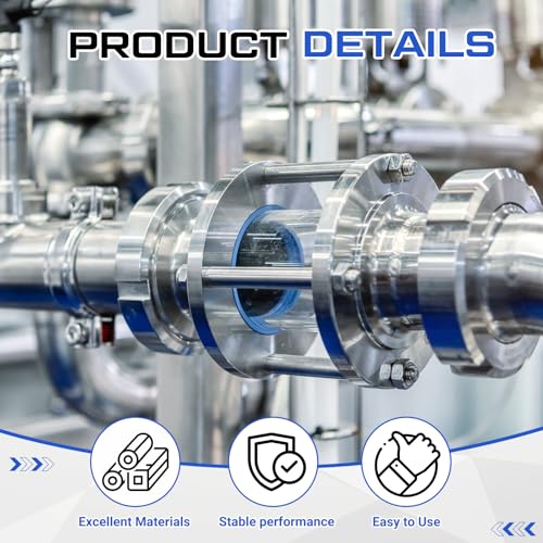 Moxweyeni 2 Pcs 1/2' 304 Stainless Steel Flanges Pipe Fittings Floor Flange Npt Threaded Escutcheon Plate Cover Round Raised Face Class 150 for Industry and Engineering Plumbing Connecting DIY Shower