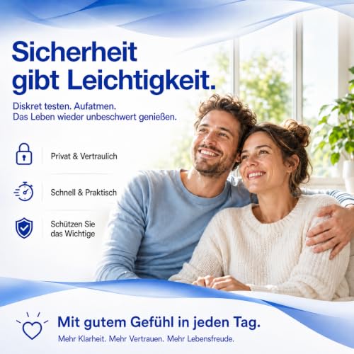 2 x HIV Quick Test for Home - Discreet HIV Self Test with Result in 10 Minutes - Detects HIV-1, HIV-2 & Subtype O