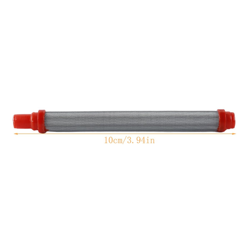 Pack of 5 200 Mesh Airless Sprayer Red Filter Insert 304 Stainless Steel Elements Replacement for Paint Coating Tools