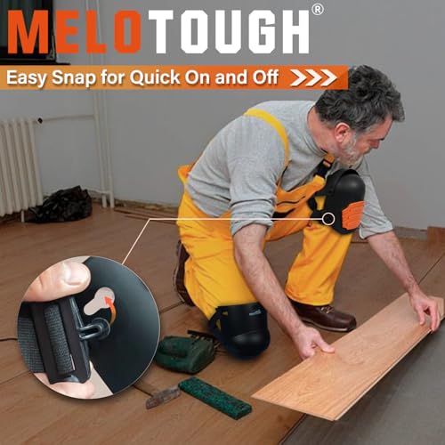 MELOTOUGH Small Tool Pouch with Belt Clip,Small Tool Holder Pouch, Min Work Organizer Tool Holster and Knife Holder,Knee Pads for Work,Construction,Flooring,Gardening