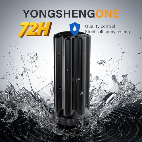 24pcs M14x1.5 Black Lug Nuts - Closed End Bulge Cone Seat Spline Wheel Locks with Socket Key - Compatible with 8-Lug Aftermarket Rims for Chevy Silverado 1500, GMC Sierra & Suburban 24+1