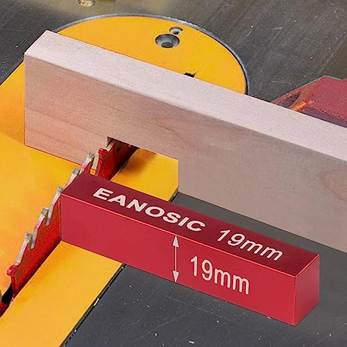 EANOSIC Metric Setup Blocks Height Gauge Set, 15pcs Precision Aluminum Setup Bars Guage Block Set for Router and Table Saw Accessories Woodworking Set Up, Bars Include Laser Engraved Size Markings 15 Pcs-METRIC