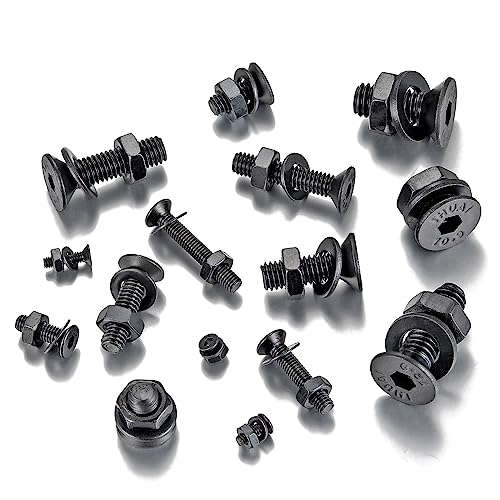 1310 Pcs M2 M3 M4 M5 M6 Hex Flat Head Screws for Home Fixation&Repairs X16-1310 M2 M3 M4 M5 M6 Flat Head Cap