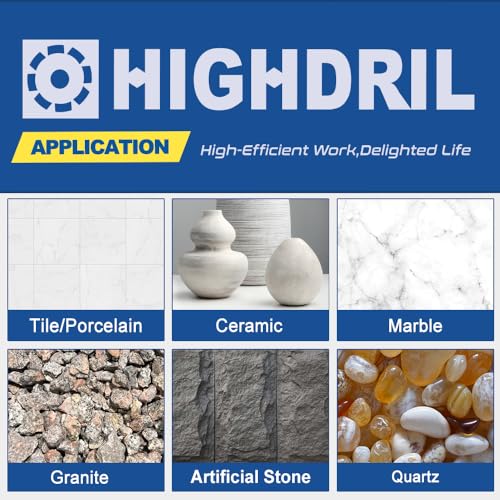 HIGHDRIL Diamond Beveling Chamfer Bits 2" x 5/8"-11 Thread for Existing Hole Trimming Finishing Cleaning Enlarging Marble Porcelain Tiles Granite