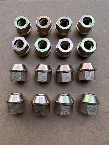 16pcs Factory Style 9/16-18 Open Design Bulge Wheel Lug Nuts 611-162 Replacement for 1994-2010 Dodge Ram 2500 3500 SRW & 2007-2009 Ram 1500