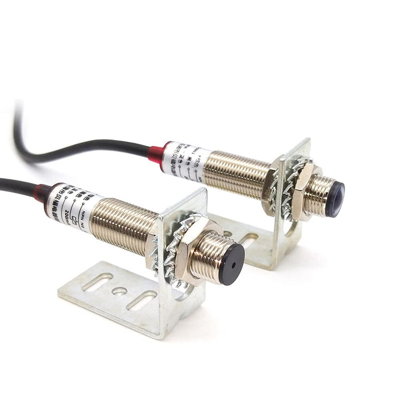 Irfora E3F-20C1 3mm Beam Photoelectric Sensor Trough Beam Infrared Sensors NPN Switch with LED Induction Indicator | External optical close switch sensor 3 mm beam diameter ABS light transmitting lens