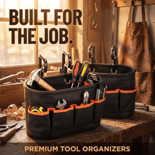 Bucket Truck Accessories, Tool Bag Organizer with 2 Hook, 1 Pcs