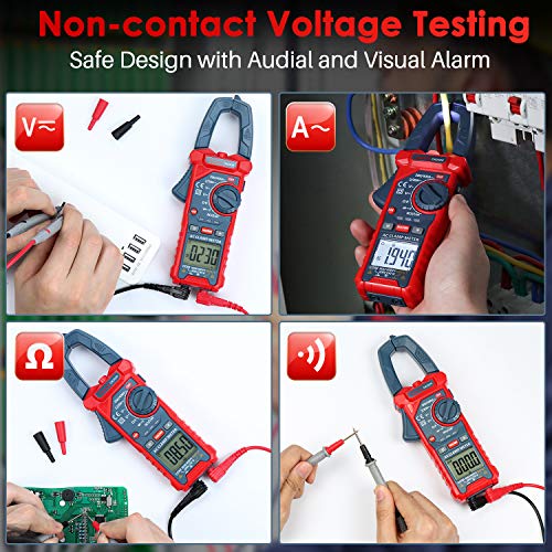 AstroAI Digital Clamp Meter Multimeter 2000 Counts + AstroAI TRMS 6000 Counts Auto-ranging Multimeter