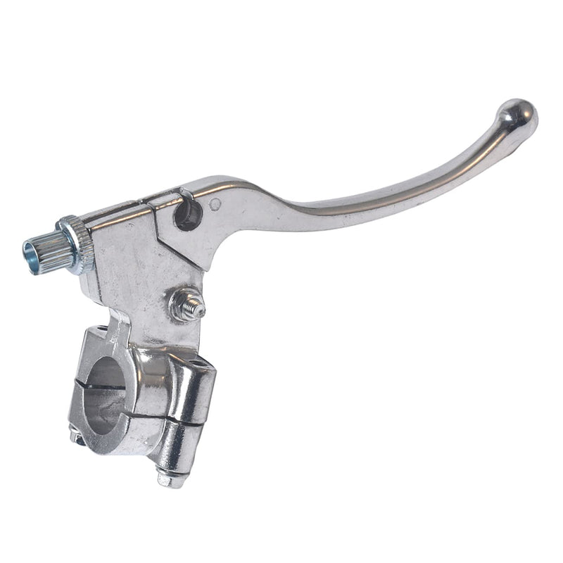 Silver Left Brake Handle Clutch Lever Perch for 98cc 196cc 6.5HP 5.5hp Coleman CT200U BT200X Trail 200 CC100X CT100U Baja Motovox Mini Bike Motorsports SSR125 CRF XR 70 80 XR200 Yamaha Pit Dirt Bike Silver