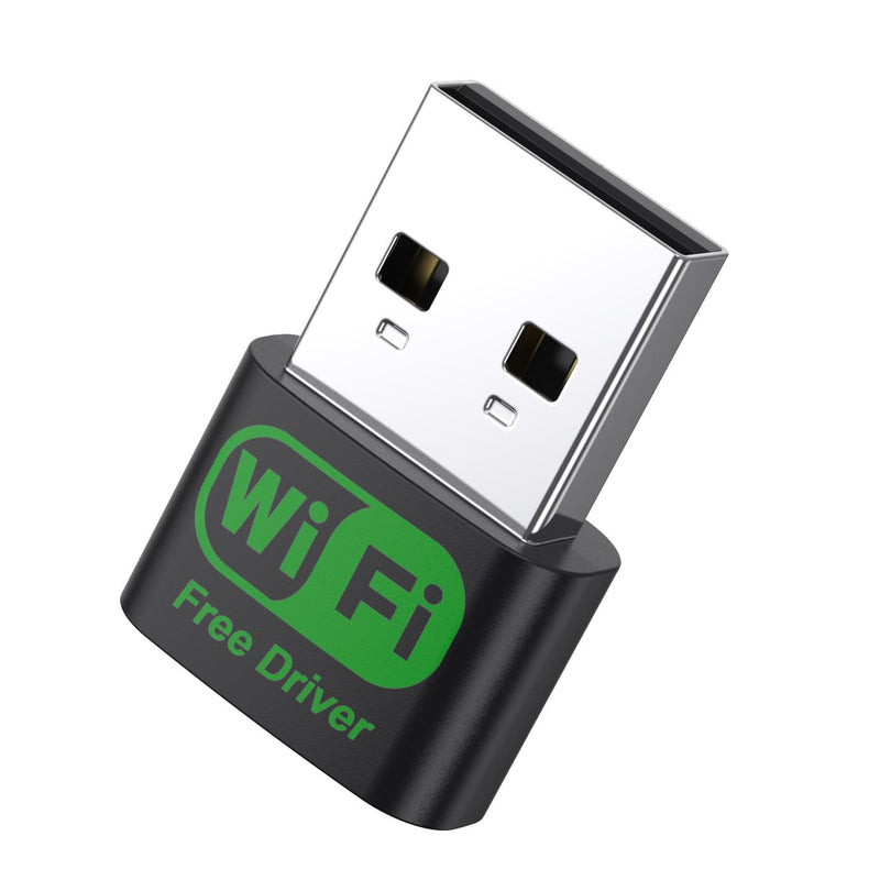 150M USB WiFi Adapter, Plug-n-Play, Built -in high -gain Antenna, USB Adapter Suitable for PC Desktop Laptop Windows11/10/8/7/XP.