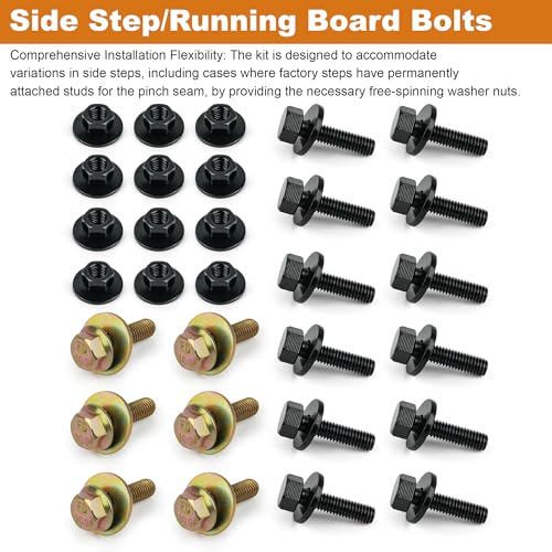 Side Step/Running Board Bolts Hardware (4 Door) - 6104725AA, 6105103AA
