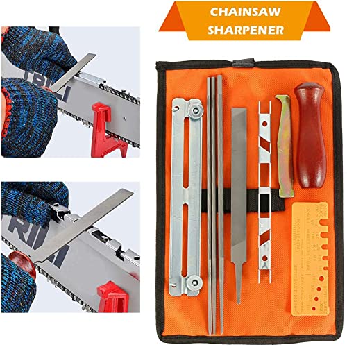 File Chainsaws Sharpening Files Saw Chain Files Set of 10 | Chainsaw Sharpening Files Kit Universal Chainsaw File Set File Kit for Sharpening Saw Chains