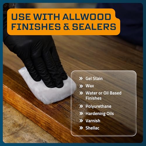 MāKRS Wood Finishing Prep Bundle – 3-Pack Staining Pads & 3-Pack Pro-Tack Cloths – Lint-Free Applicator Pads and Dust-Removing Tack Cloths for Wood Stains, Paints, and Finishes