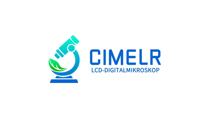 CIMELR 4.3 Inch Digital Microscope, 50X-1000X Resolution, USB Microscope with 8 Adjustable LED Lights, Microscope for Adult/Children (306-B) 306-B
