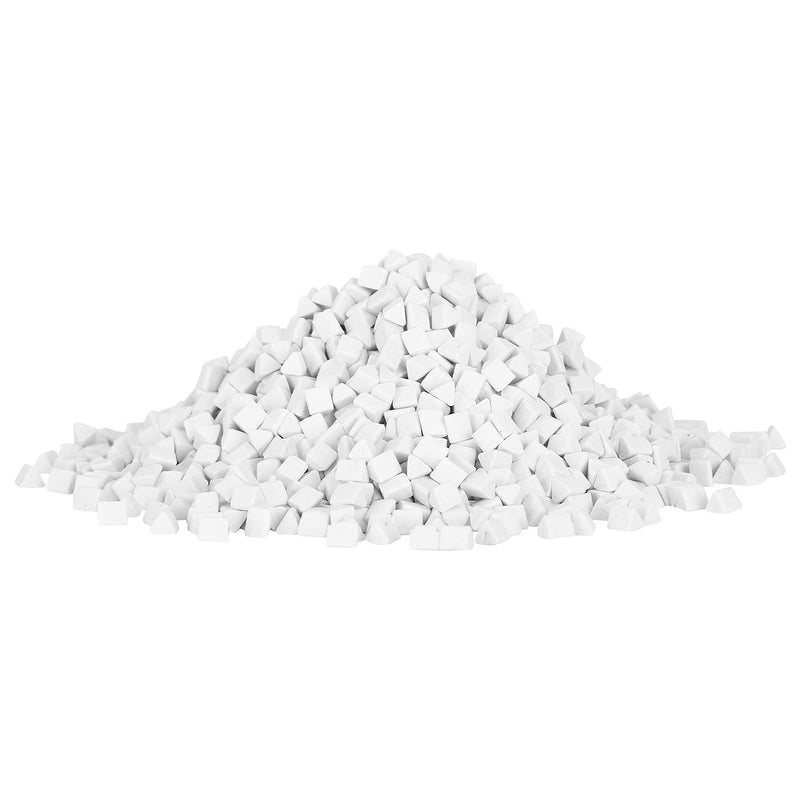 GLOGLOW Ceramic Triangle Pellets for Vibration Polishing Grinder 0.2 Inch Ceramic Filling Media