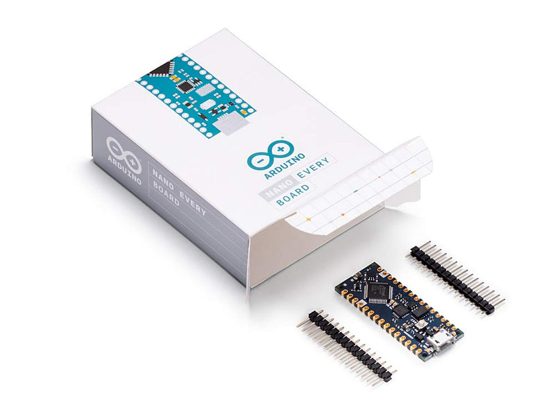 Arduino Nano Every (Single Board) [ABX00028-A] - ATmega4809 Microcontroller, 48KB Flash, 6KB SRAM, 20 Digital I/O Pins, 8 Analog Inputs, USB-C, Compatible with Arduino IDE for Embedded Projects Arduino Nano Every (Single Board)