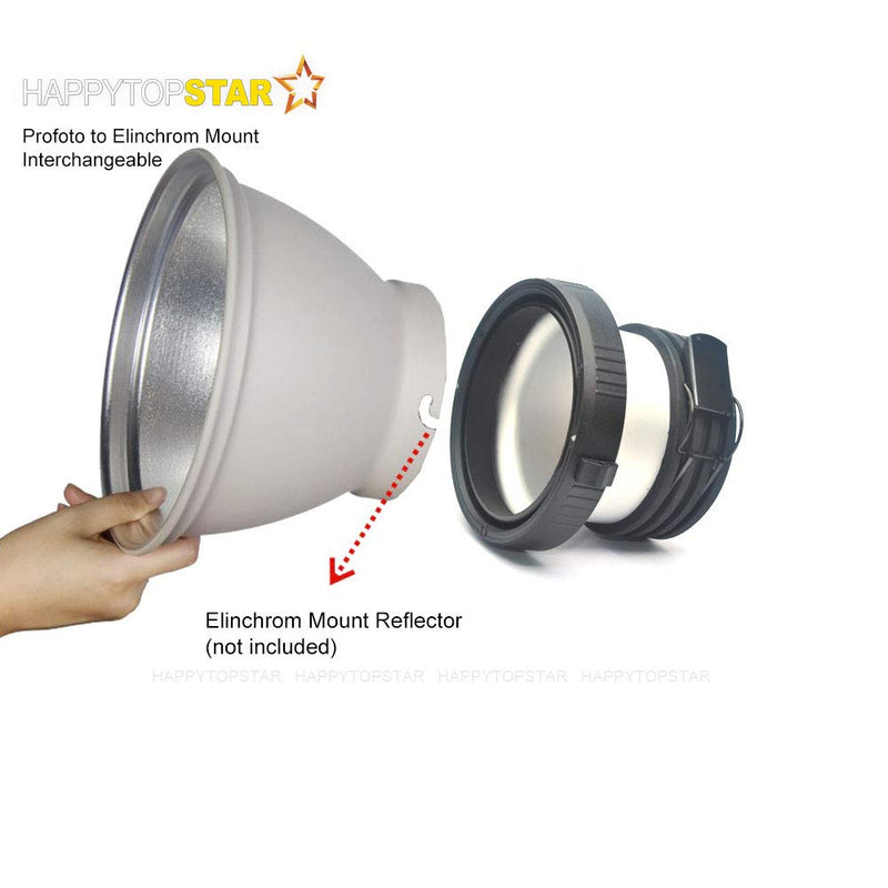 Profoto Profo Mount to Elinchrom Mounts Speedring Speeding Adapter Adaptor Converter for Studio Flash Strobe Light Beauty Dish
