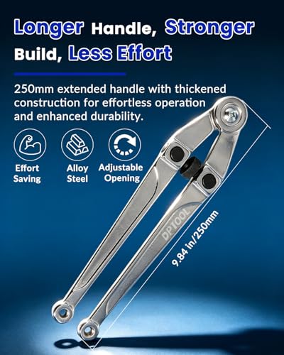 DPTOOL Adjustable Pin Spanner Wrench Set Pulley Holder Tool Set