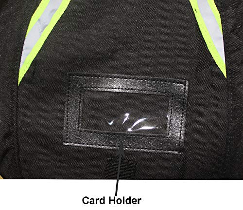 MELOTOUGH Firefighter Bag Fireman SCBA Air Respirator Tool Storage Bag + 7-Pocket Firefighter Tool Pouch with Carry Handle and Flap, Fits in Bunker Gear Pocket, Firefighter Pants,Red