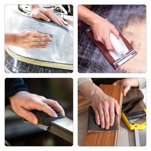 HARFINGTON 20pcs Sandpaper 80 Grit 18 x 12 Inch Silicon Sanding Sheets 20