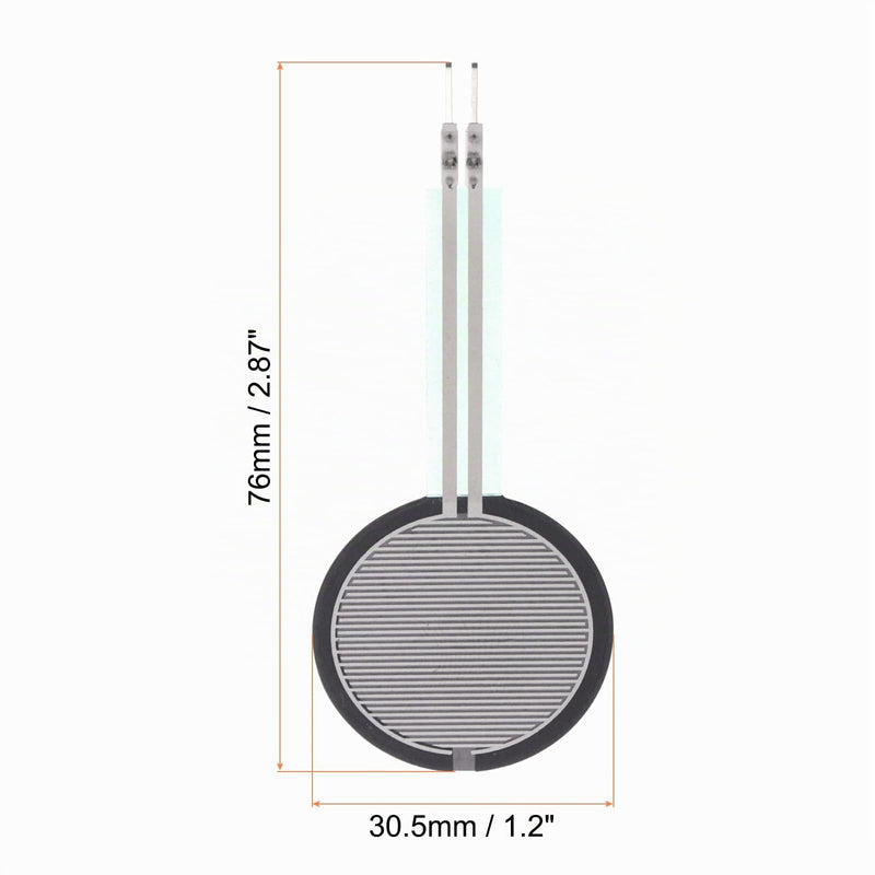 QUARKZMAN FSR-410B Thin Film Pressure Sensor 10g-10kg Sensor Pack of 1 | Force Sensors Stress Test Sensor Pad for Smart Home Instruments