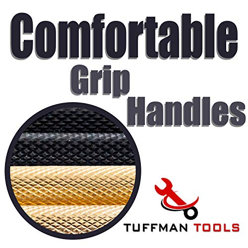 Tuffman Tools, Brass Punch Set with Hammer – Brass/Polymer Hammer, Steel, Plastic Punches & Storage Case - 15pc Roll Pin Punch Set - Perfect Gunsmith Punch Set for Gunsmithing