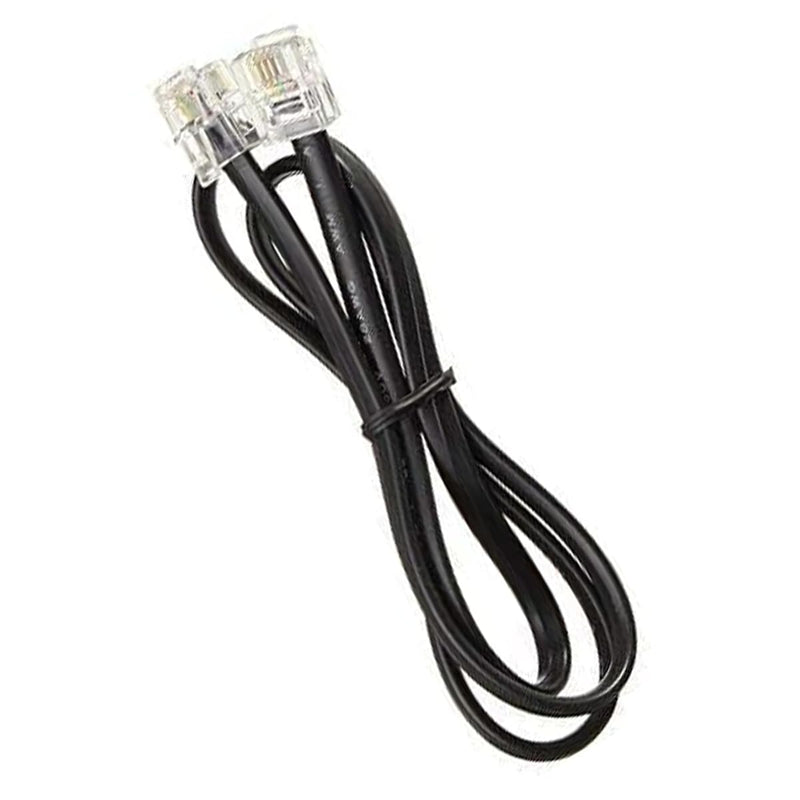 NEORTX RJ11 to RJ11 Cable 5ft, 1.5 Meters Phone Cord Telephone Line Extension Cord Cable Wire Male to Male RJ11 6P4C Modular Plug for Landline Telephone Fax Machine (Black)