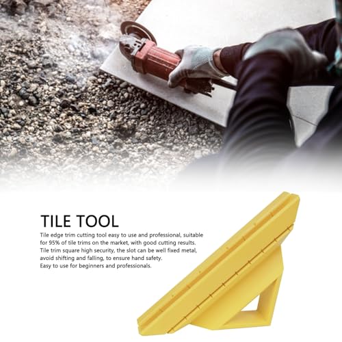 Topiky Tile Tool, Tile Edge Trim Cutting Tool for Installation, Multi Angle Miter Shear Cutter, Precise 45 Degree Miter Cut Trim Square Accessories for Pro and Beginner