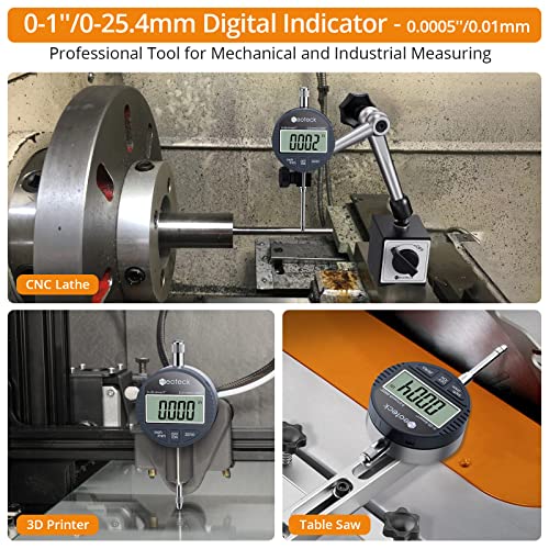 Neoteck 1'' Digital Indicator+ Dial Indicator Set
