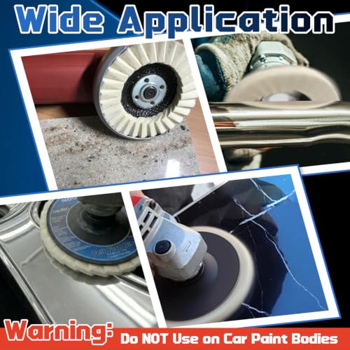 11 PCS Wool Felt Disc Buffing Wheel & Polishing Compound