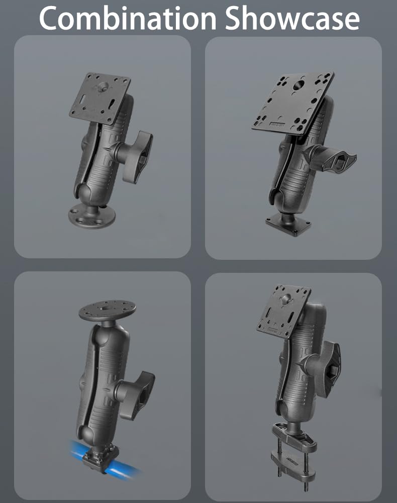 Strg Double Socket Arm with 2.25" Ball Sockets, 8.3'' Double Socket Arm Compatible with RAM and 2.25" D Size Ball Mounts Ball Components 2.25" Ball (8.3 inch Long)