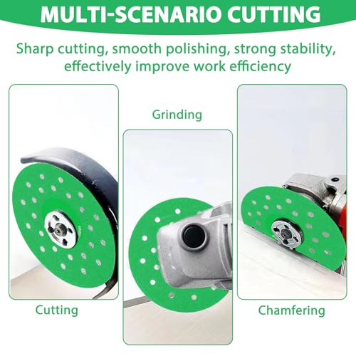 Pack of 6 Rock Plates Grinding Disc Rock Plate Cutting Disc Glass Cutting Disc Rock Plate Flat Grinding Disc Indestructible Disc for Grinders for Stone Ceramics Ceramic Tiles and Stones