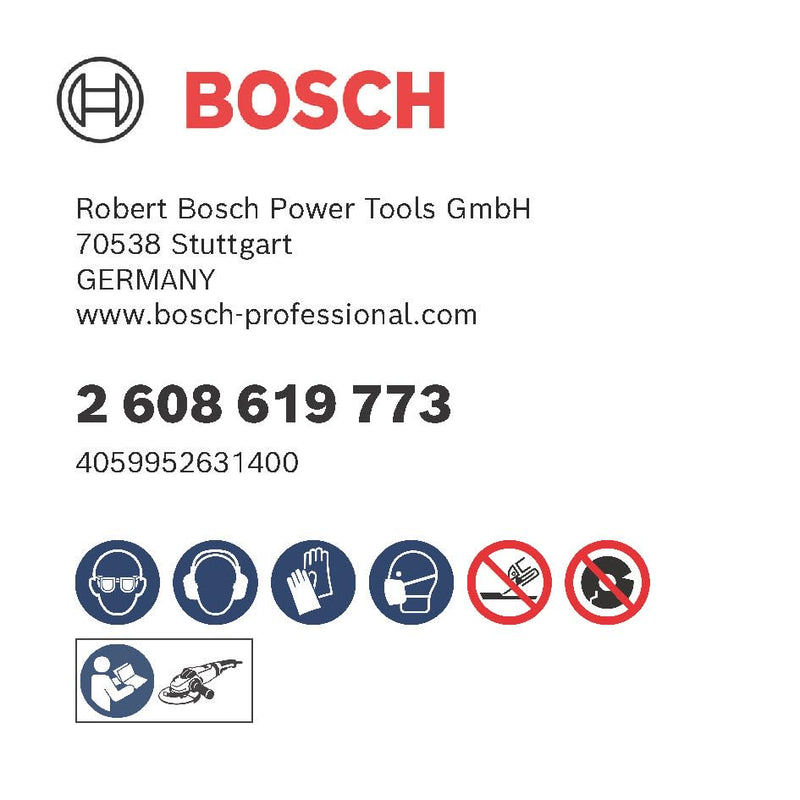 Bosch Professional 1x Standard for Inox Trennscheibe (für Edelstahl, Ø 230 x 1,9 x 22,23 mm, Gerade, Zubehör Winkelschleifer) Diameter 230 x 1.9 x 22.23 mm straight M14