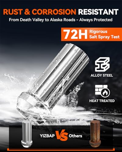 YIZBAP 14mmx 1.5 OEM Lug Nuts, 32Pcs M14x1.5 Lug Nuts with 1 Socket Key Silver 32 PCS