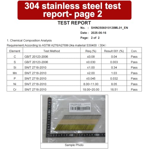 34-30 Degree 2-1/2 Inch Smooth Shank Paper Framing Nails,280-Pack 2-1/2 inch--280 pcs