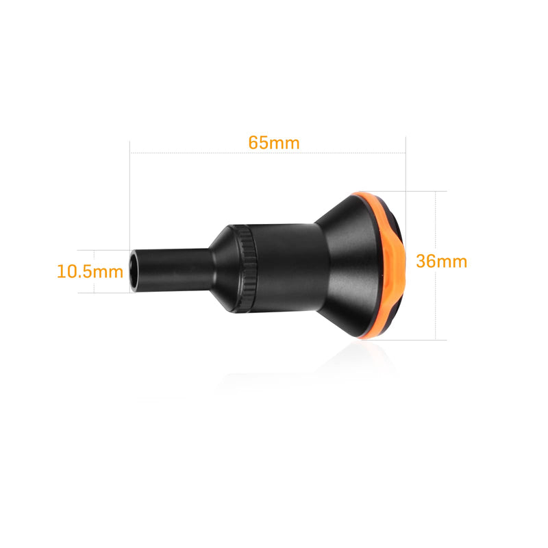 ORCATORCH D530V Aluminum Alloy Diving Video Light Snoot Underwater Dive Torch Snoot for Macro Photography and Videography Photography