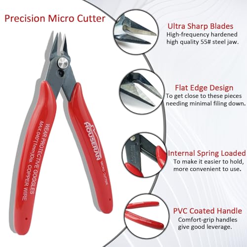 Wire Cutters, 20 PACK, 5 Inch Flush Cutter, Side Cutters