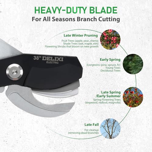 Extendable Loopers for Tree Trimming, 26-38'' Heavy Duty Thick Branches Cutter Lopping Shears with SK5 Steel Blade, Pruning Shears with 1.6” Cut Capacity, Loppers with Compound Action for Gardening