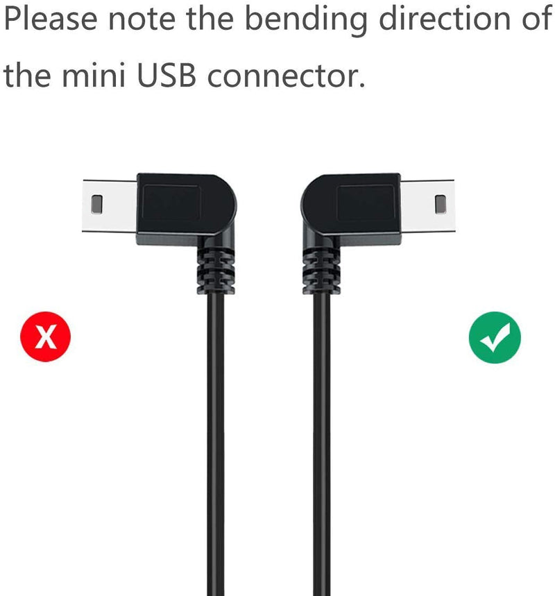 YQMAJIM Charging Cable for Dash Cam,6.5 Ft Mini USB Dash Camera Mirror Dash Cam GPS Power Cord,Fit Garmin,CHORTAU,TOGUARD,Crosstour,Rexing V1/V1P,Vantrue N1/N2 Pro,GOODTS,Pruveeo,etc 6.5 Ft