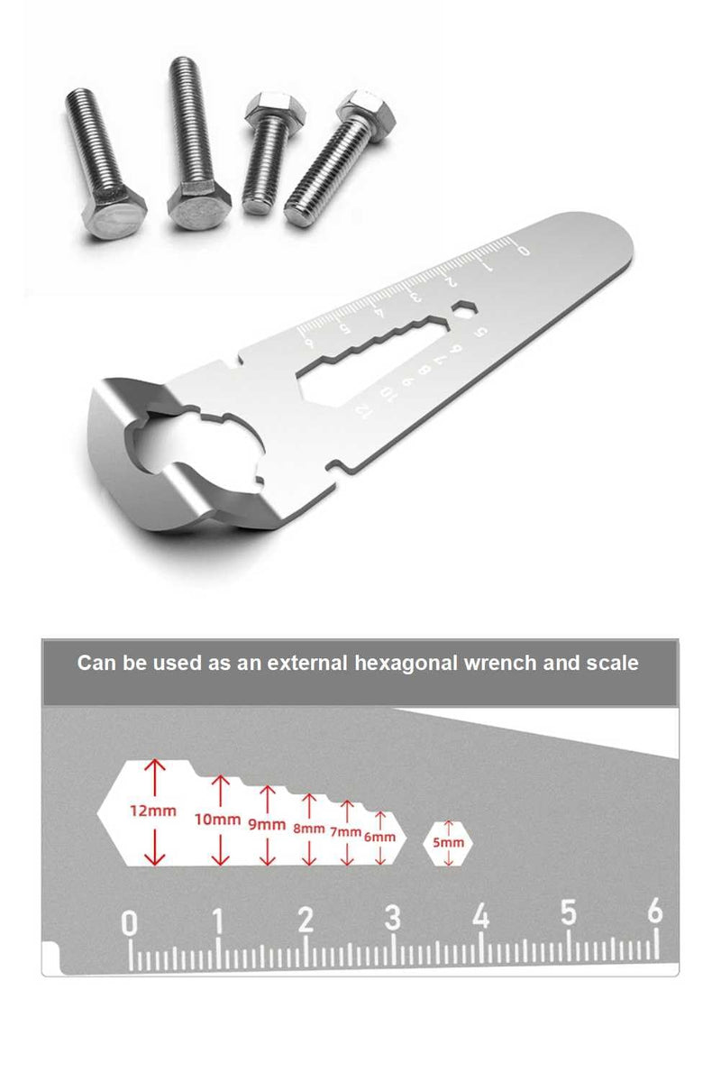 35mm 135 Film Cassette Opener, Steel Metal Film Cassette Cartridge Removal Darkroom Tool with External Hexagonal Wrench and Scale (FCT-135) FCT-135