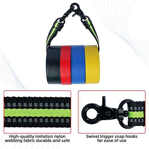 MELOTOUGH Small Tool Backpack for Men 30 Multi-Storage Pockets Heavy Duty Tool Bag Backpack, Tape Thong Electrical Tape Holder with Snap Hooks
