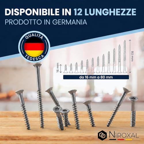 #8-3-1/8" Exterior Wood & Fence Screws 4x80mm Stainless Steel Flat Head Deck Screws Partial Thread 4mm Strong 80mm Long 400 Pieces Rust Resistant A2 80 mm ≈ 3.15 in