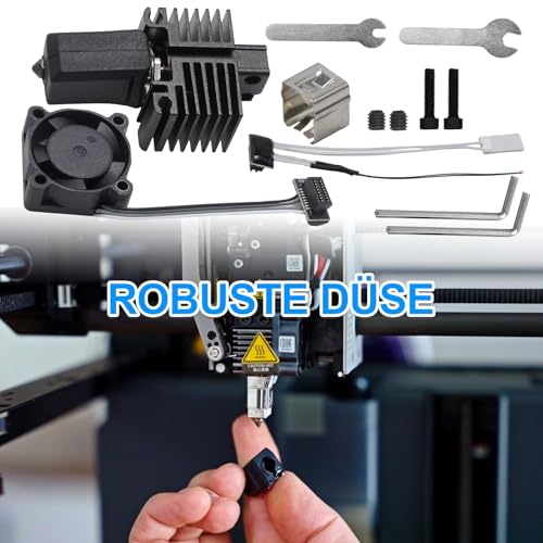 Hoypeyfiy P1S P1P 0.4mm Hotend Complete Set with Ceramic Heater Element and Thermistor Replacement for Bambu Lab P1P Replacement for Bambu Lab P1S