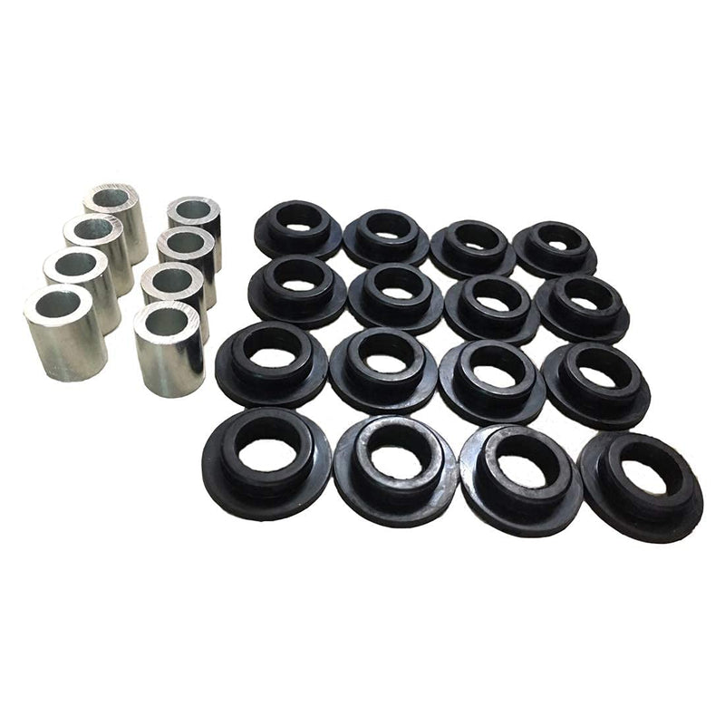 Front Rear Shock Bushing Bearings Kit for Arctic Cat 250 300 375 400 2x4 500 4x4 Auto Models 7210001 0604-310,16 Shock Bushings & 8 Needle Bearing Shafts