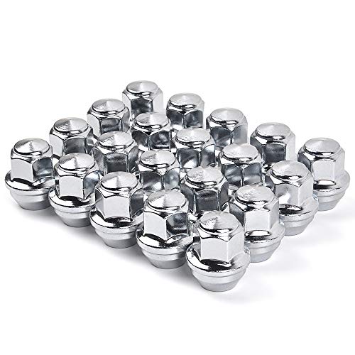 MIKKUPPA M12x1.5 One-Piece Chrome OEM Lug Nuts and Wheel Locking